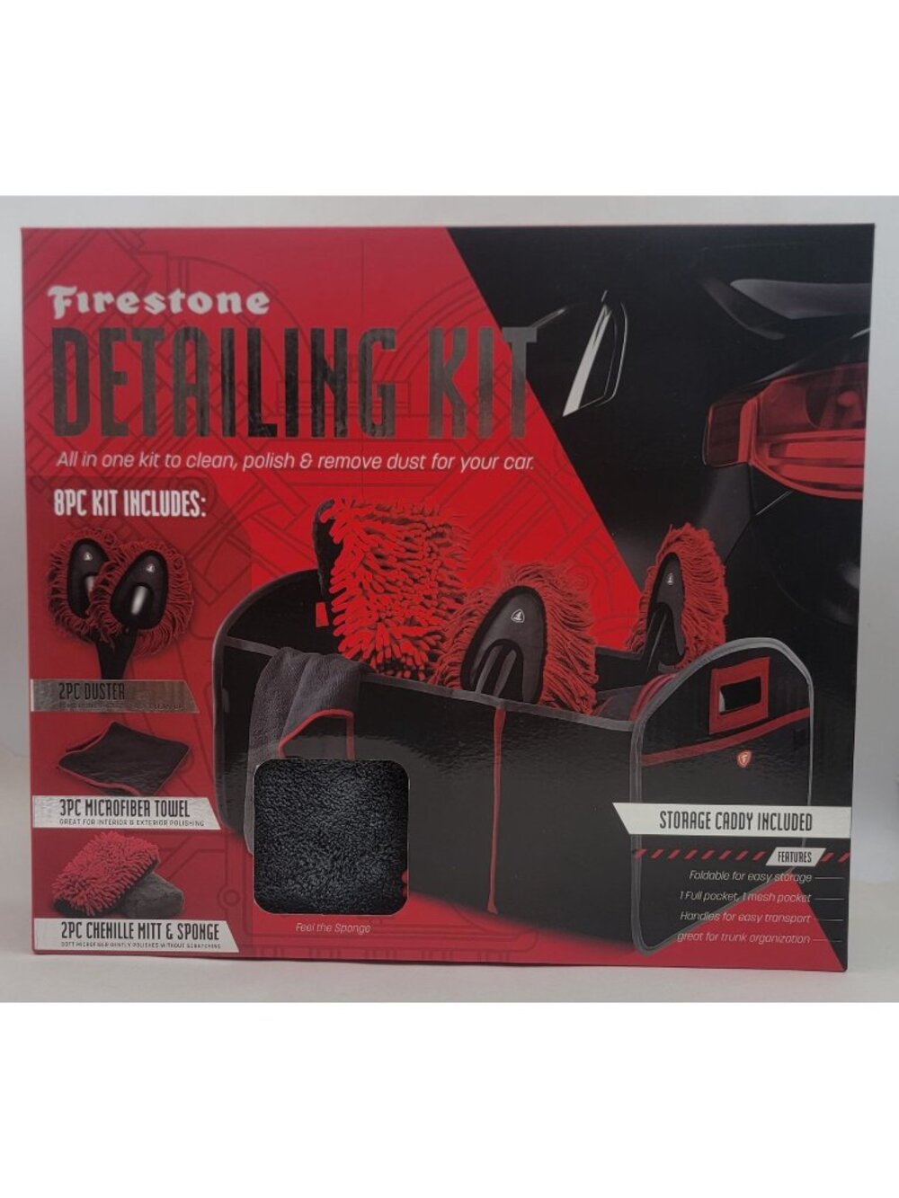 Firestone Car Detailing Kit All In One Car Care Duster Towel